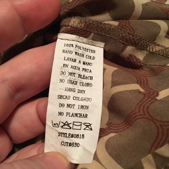 UnoCore dress Womens Small brown long sleeve mini lace buttons Prairie Cottage - Picture 4 of 7